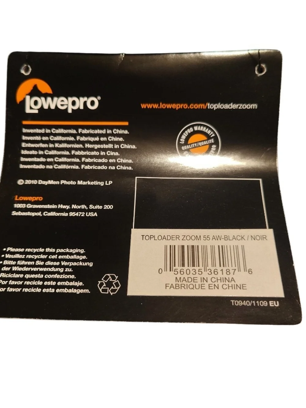 Lowepro Toploader Zoom 55AW